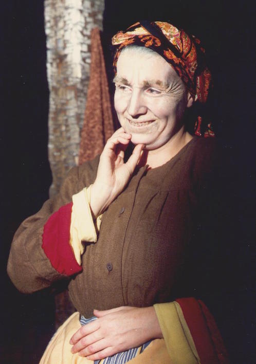 Antonia en el papel de Bígida de "Viva San Martín"