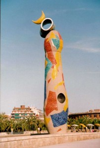 Fig.16 Mujer, estrella y pájaro, Joan Miró, Barcelona 1983