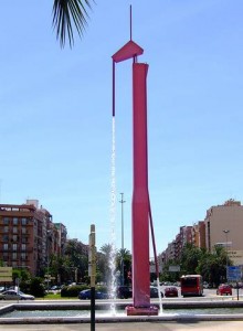Fig.18 Fuente pública, conocida como La Pantera Rosa, Miquel Navarro, Valencia 1984.
